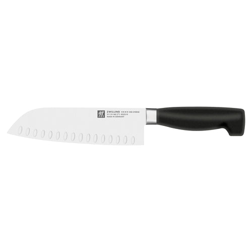 ZWILLING | VIER STERNE - Santoku-terä, jossa on uurrettu reuna - 180mm