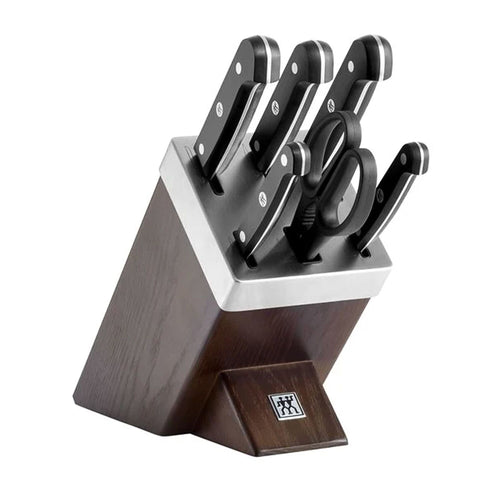 ZWILLING | GOURMET SharpBlock - Self-Sharpening Knife Block - 7 pcs - Brown