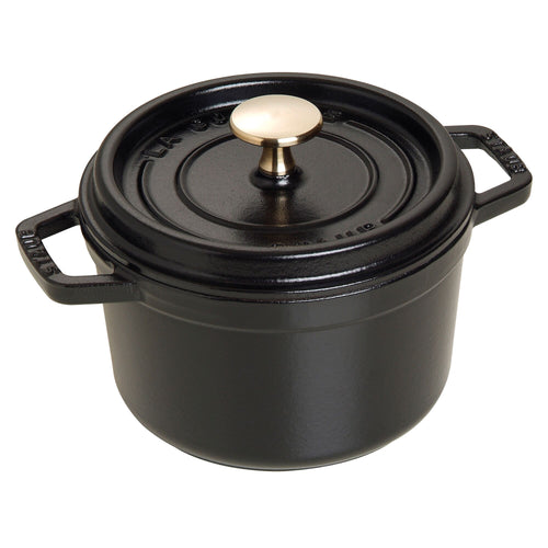 STAUB | Mini Cocotte Round Enamelled Cast Iron Casserole Dish – Ø 160 mm – Black