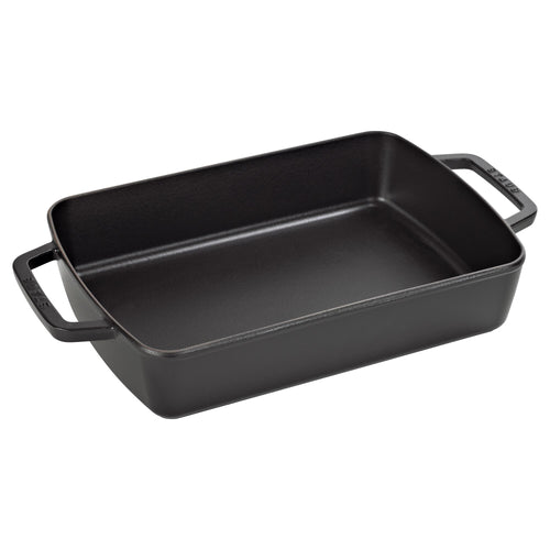 STAUB | Rectangular Cast Iron Baking Dish – 300x200 mm - Black - Grill & Oven