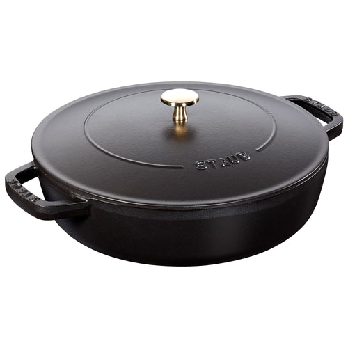 STAUB | BRAISERS - Paahdin Chistera Drop-Structure - 280mm - valurauta - musta