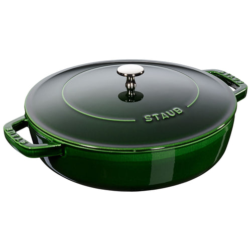 STAUB | BRAISERS - Paahdin Chistera Drop-Structure - 240mm - valurauta - basilikanvihreä