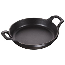 (6 pcs) STAUB | Round Cast Iron Oven Dish Set – Black - Grill/Oven