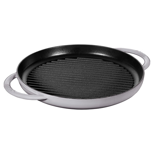 STAUB | Pure Grill Round Cast Iron Grill Pan – Ø30 cm - Graphite Grey