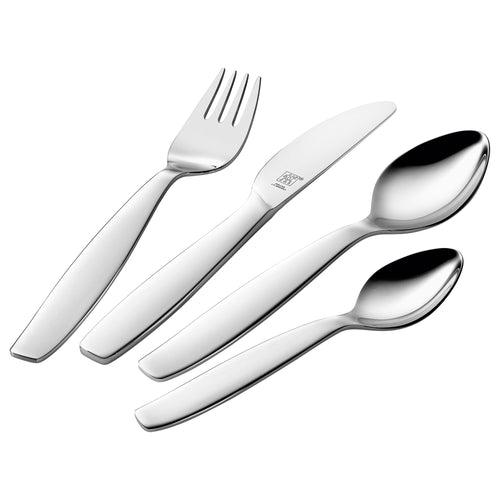 (4 pieces) ZWILLING | PILA Children's Cutlery Set – 18/10 Stainless Steel - Rounded Edges - Age 3+