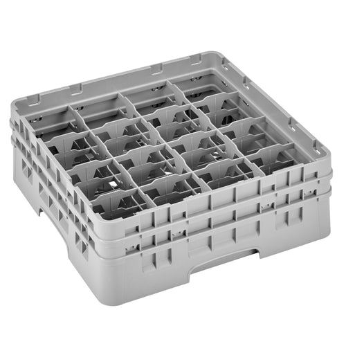 CAMBRO | CAMRACK® - Mukipesukori 1/1 - 16 lokeroa - 500x500mm - Harmaa