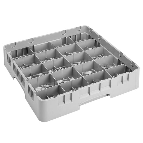 CAMBRO | CAMRACK® - Lasipesukori 1/1 - 20 lokeroa - 5 jatko-osalla - 500x500mm - Musta