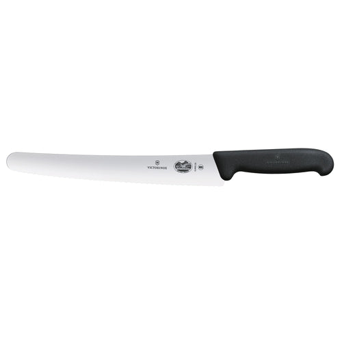 VICTORINOX | Fibrox Bread & Pastry Knife – Serrated Edge - 26 cm Blade - Black Handle