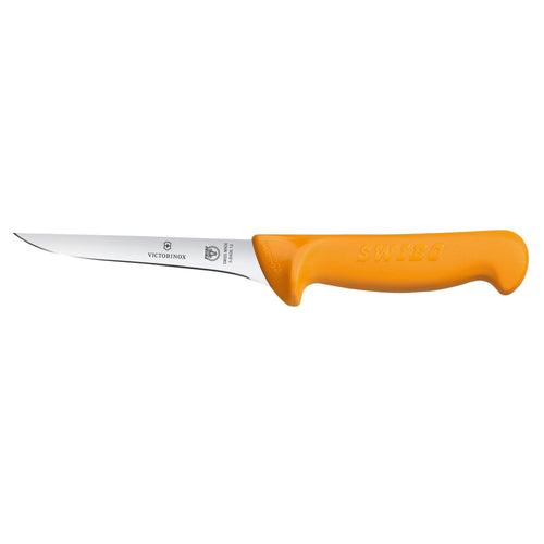 VICTORINOX | SWIBO Boning Knife – 100 mm Blade - Orange Handle - Stainless Steel