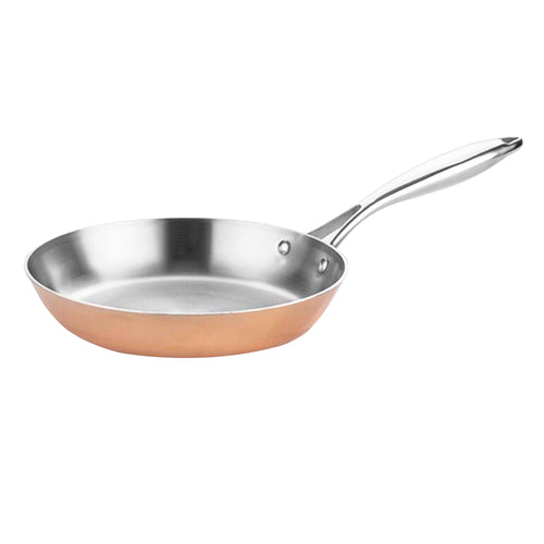Paistinpannu - Kolmikerrosrakenne: ruostumaton teräs, alumiini ja kupari - Ø 280 mm - Korkeus: 55 mm - yhteensopiva: kaasu, keraaminen, sähkö