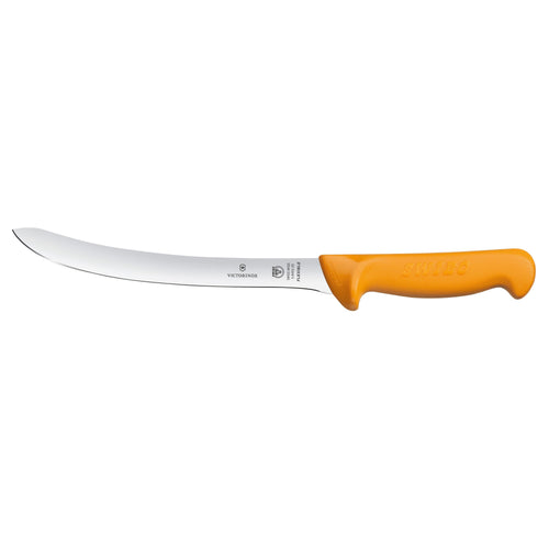 VICTORINOX | SWIBO Curved Filleting Knife – 200 mm Blade - Orange Handle
