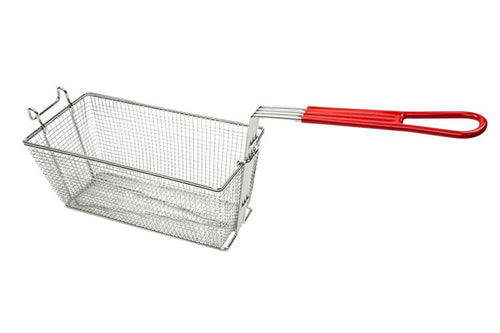 Friteerauskorit - 165x335x150 mm - sinkitty metalli, muovikahva 290 mm - yhteensopiva: GFK481-16