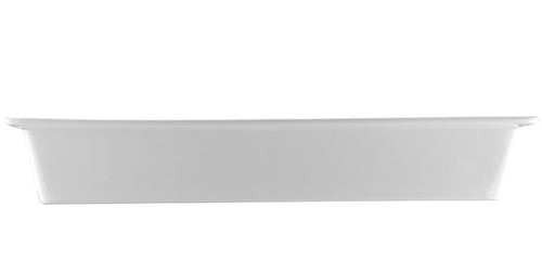 Tarjoilukulho - PERA Weiß - posliini - kulmikas - 400x300x60 mm - valkoinen - konepesunkestävä, iskunkestävä