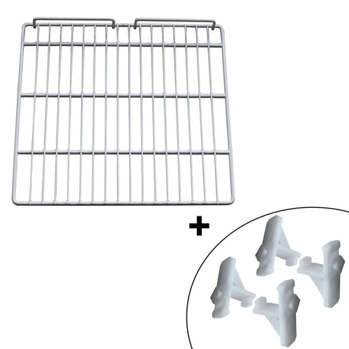 Ritilä - 450x420 mm - harmaa - plastifioitu - sis. 4 kiinnikettä - varten TKSS400N