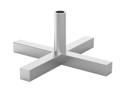 Kebab Skewer Stand - 390x390x115mm - Stainless Steel - Hand Cross