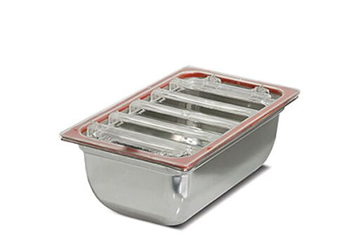 (5 kpl) GN-astiat kannella - GN 1/1 - 530x325 mm - Korkeus 150 mm - sopii vakuumikoneille