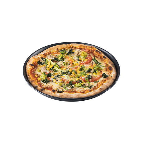 (10 kpl) Pizzapelti - musta teräs - Ø 260 mm - Korkeus: 25 mm - musta