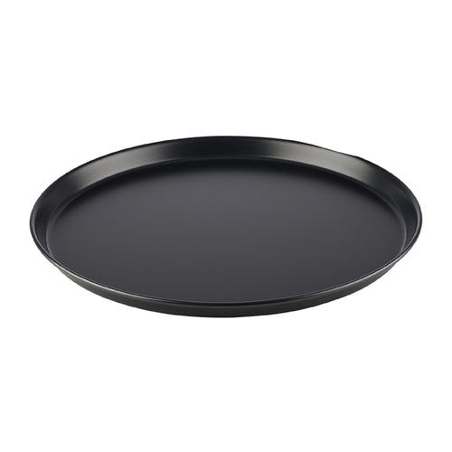 (10 kpl) Pizzapelti - musta teräs - Ø 360 mm - Korkeus: 25 mm - musta