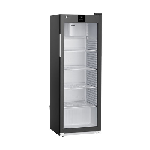 LIEBHERR | Commercial Refrigerator – 347 L - 1 Glass Door - Black - 1–15 °C