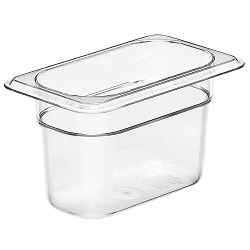 (6 kpl) CAMBRO | Camview® - Kopolymeerinen GN-astia 1/9 - Kirkas - Korkeus: 100mm - BPA-vapaa.