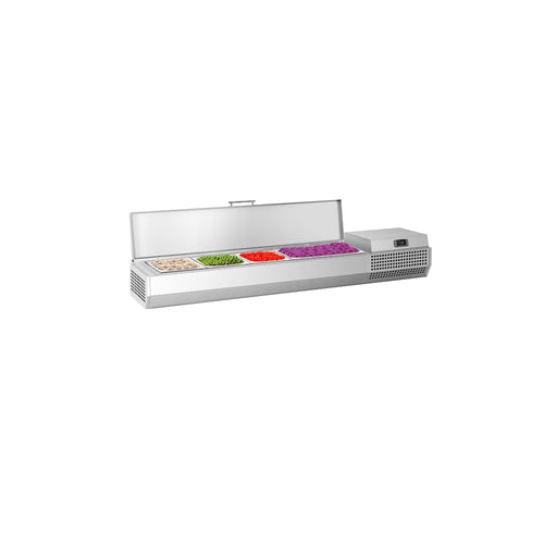 GN-kylmävitriini PREMIUM PLUS - 1328x353 mm - 5 GN 1/4-astiaa