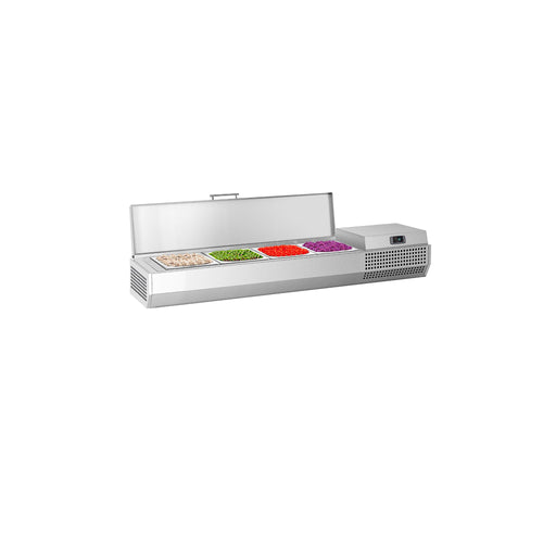 GN-kylmävitriini PREMIUM PLUS - 1328x413 mm - 4 GN 1/3-astiaa