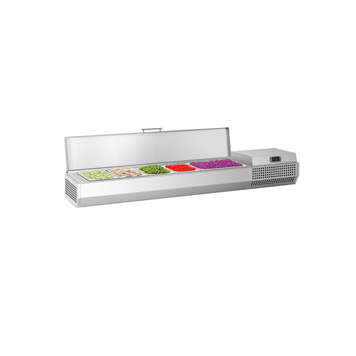 GN-kylmävitriini PREMIUM PLUS - 1493x353 mm - 6 GN 1/4-astiaa