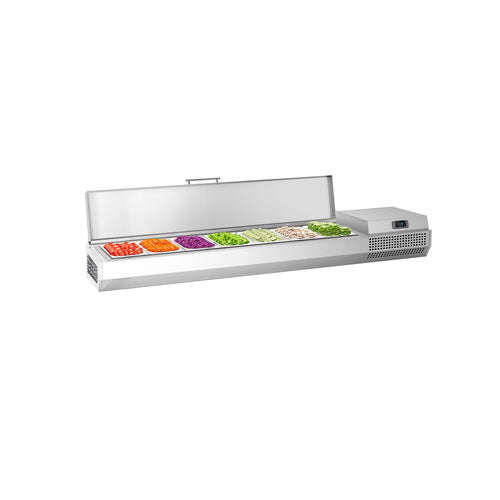 GN-kylmävitriini PREMIUM PLUS - 1733x413 mm - 6 GN 1/3-astiaa