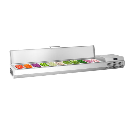 GN-kylmävitriini PREMIUM PLUS - 2300x353 mm - 11 GN 1/4-astiaa