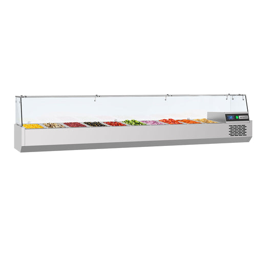 GN-kylmävitriini PREMIUM - 2150x390 mm - 10 GN 1/3-astiaa