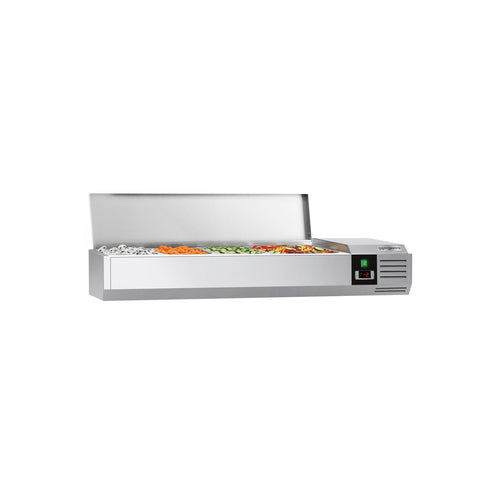 Countertop Prep Well / Refrigerated Topping Unit PREMIUM - 1200x395mm - 4x GN 1/3