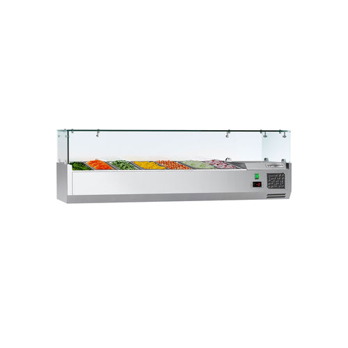 Countertop Prep Well / Refrigerated Topping Unit ECO - 1500x335mm - 7x GN 1/4