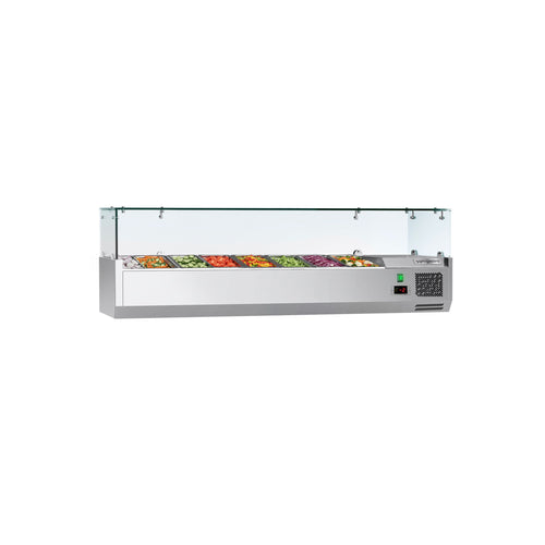 Countertop Prep Well / Refrigerated Topping Unit ECO - 1600x460mm - 7x GN 1/4