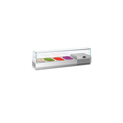 GN-kylmävitriini PREMIUM PLUS - 1328x413 mm - 4 GN 1/3-astiaa