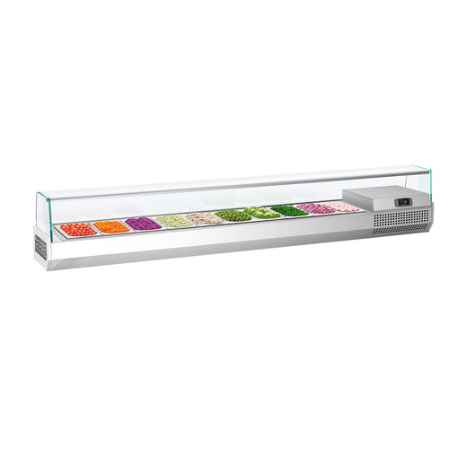 Countertop Prep Well / Refrigerated Topping Unit PREMIUM PLUS - 2300x413mm - 10x GN 1/3