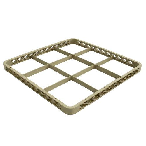 Reunakehys - GN 1/1 - 500x500 mm - 9 lokeroa - beige - yhteensopiva: GKU9N