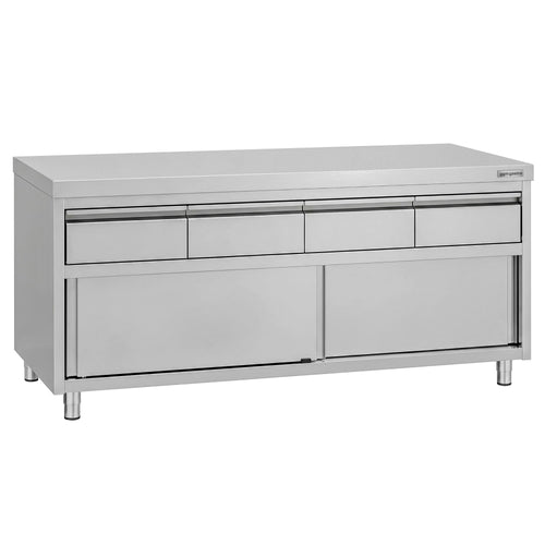 RST-työkaappi ECO – 2000 x 600 mm – 4 laatikkoa ja liukuovi