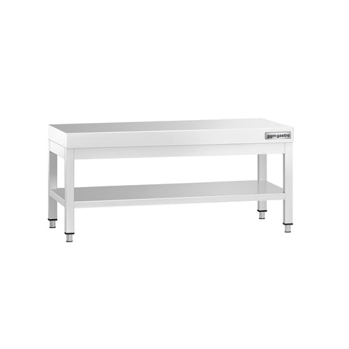 Ruostumattomasta teräksestä työpöytä PREMIUM - 1000x700 mm - alatasolla