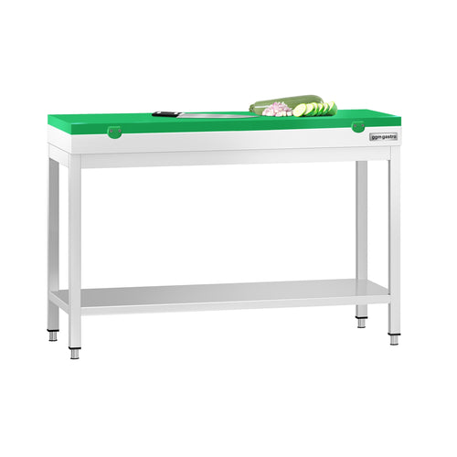 RST-työpöytä PREMIUM - 1200x700 mm - alatasolla - sis. leikkuulauta vihreä