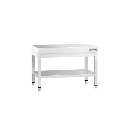 Ruostumattomasta teräksestä työpöytä PREMIUM - 800x600 mm - alatasolla