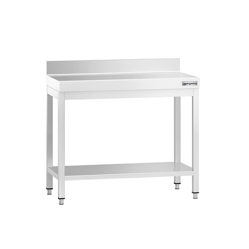 RST-työpöytä PREMIUM - 800x700 mm - alatasolla & roiskesuojalla