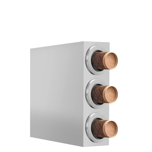 Cup Dispenser - Stainless Steel - with 3 dispensers
