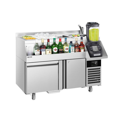 Cocktailasema – 1200 mm - 1 ovi, 1 vetolaatikko & 230 V pistorasia
