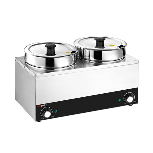 Keittoasema - 2 kattilaa je 6,5 l - 400 W - yhteensä 13 l
