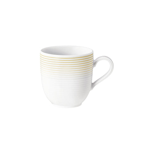 (6 pieces) SELTMANN WEIDEN | Blues Tulip Porcelain Coffee Mug with Handle – 280 ml - Sand Beige