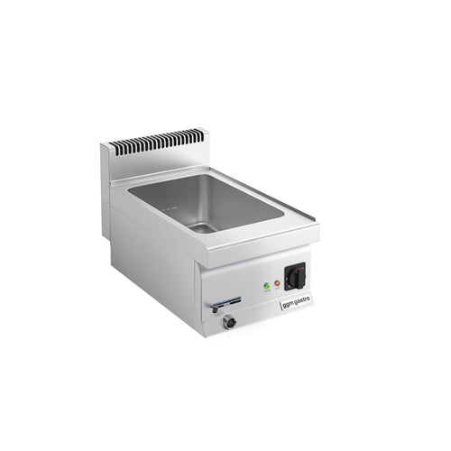 Pöytämallinen vesihaude – sähköinen - 1,2 kW - 1x GN 1/3 & 1x GN 1/2 - tyhjennyshana