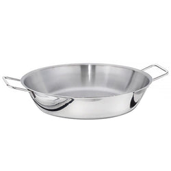 Paellapannu - Ruostumaton teräs - 8,1 l - 389 x 387 mm - Korkeus: 75 mm - yhteensopiva: induktio, kaasu, keraaminen, sähkö