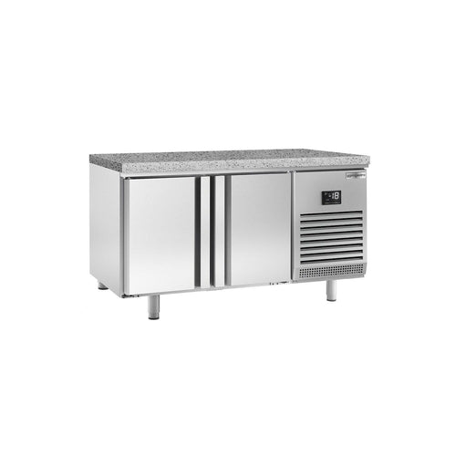 Kylmäpöytä PREMIUM PLUS - 1618x800 mm - 420 l - 2 ovea - musta graniittitaso