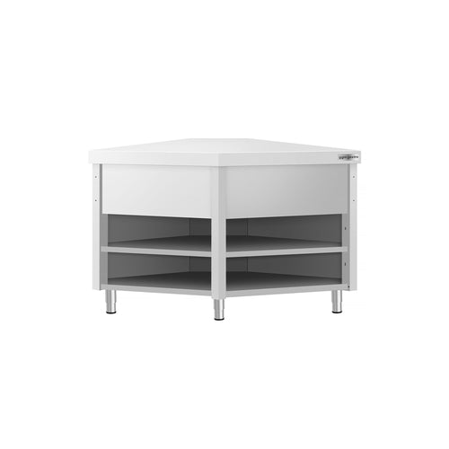 Stainless Steel Corner Table KOPENHAGEN - 1001x1001mm