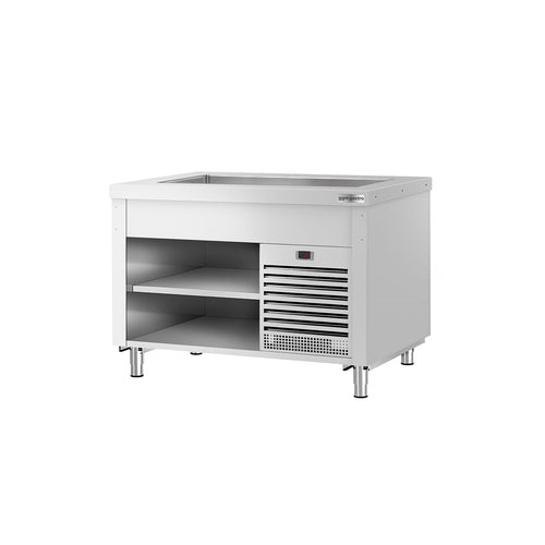 Refrigerated Buffet Display Counter COPENHAGEN - 1240mm - with Refrigerated Well - for 3x GN 1/1